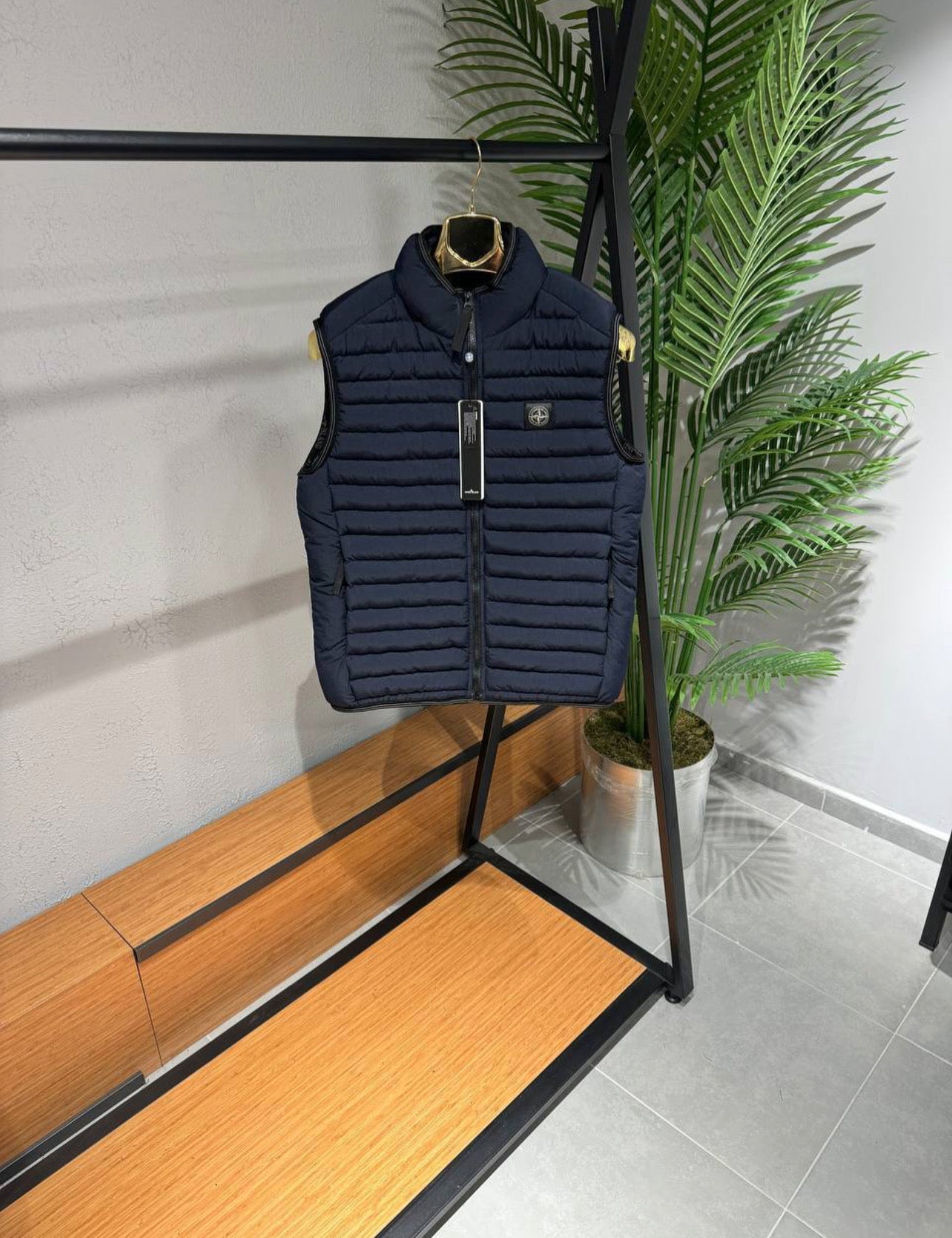 Stone Island Vest Αμάνικο Μπλε jacket