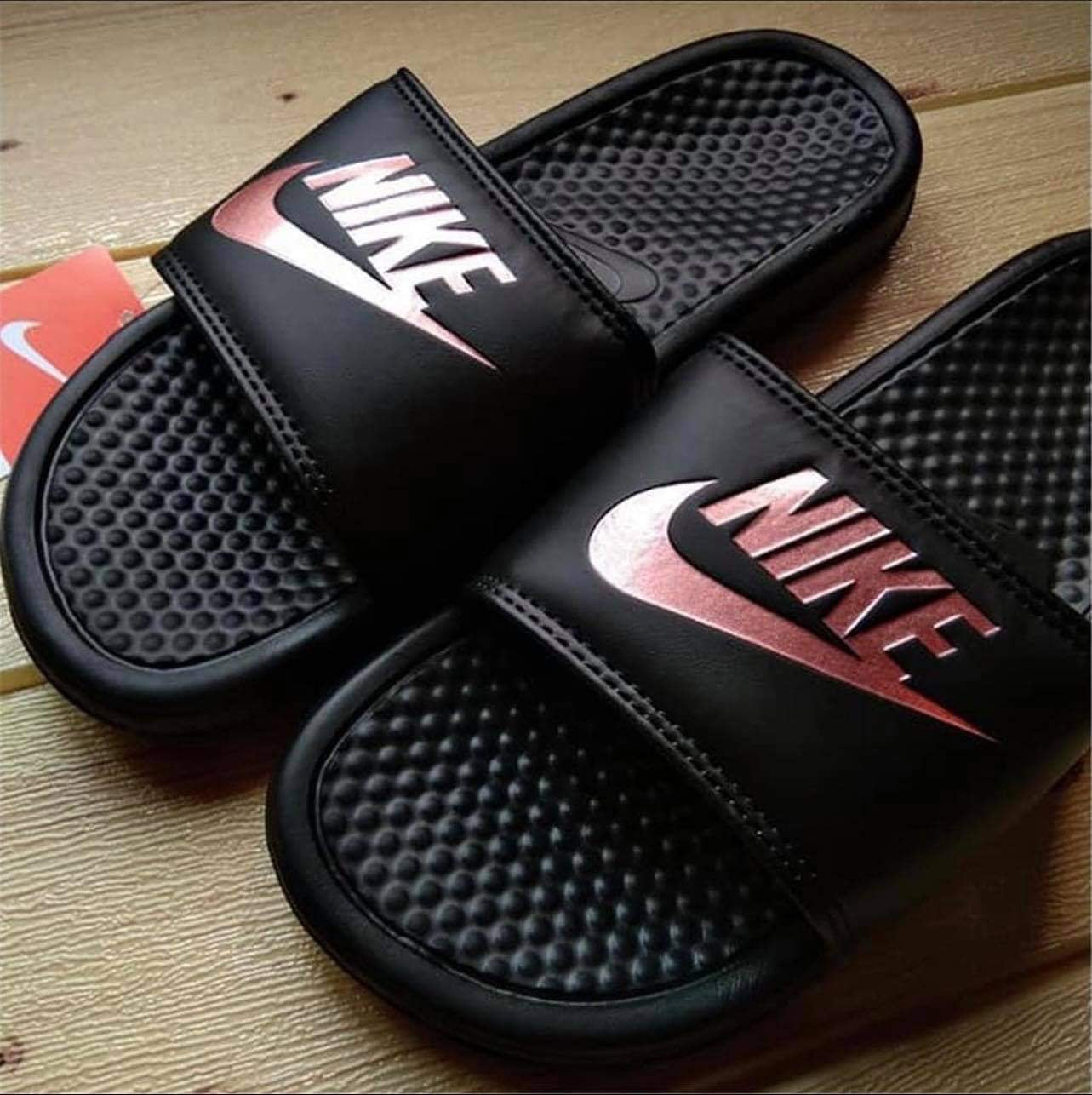 Nike Summer Slippers Μαύρο- Rose Gold