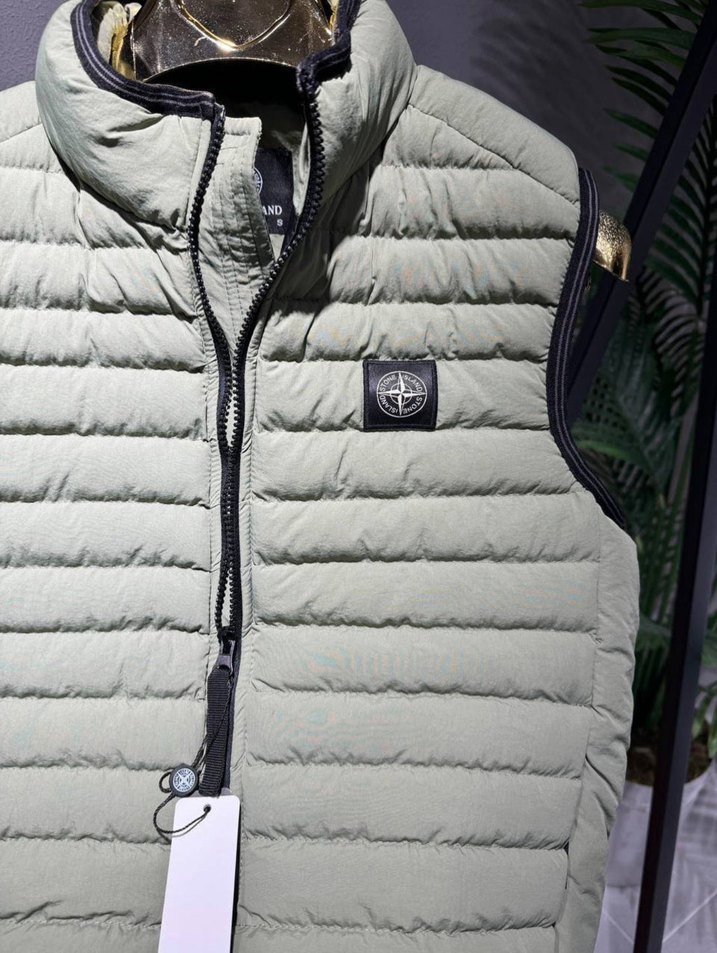 Stone Island Vest Αμάνικο Χακί jacket
