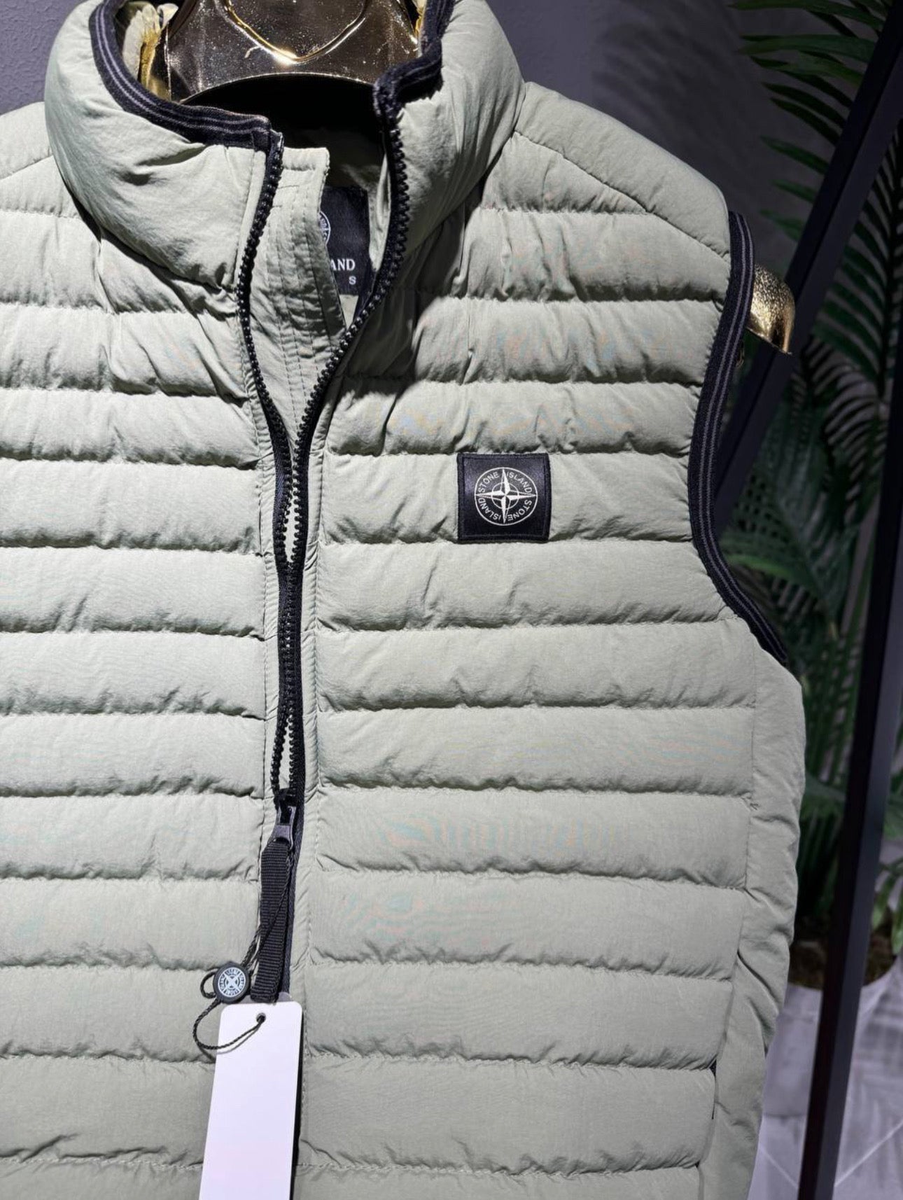 Stone Island Vest Αμάνικο Χακί jacket