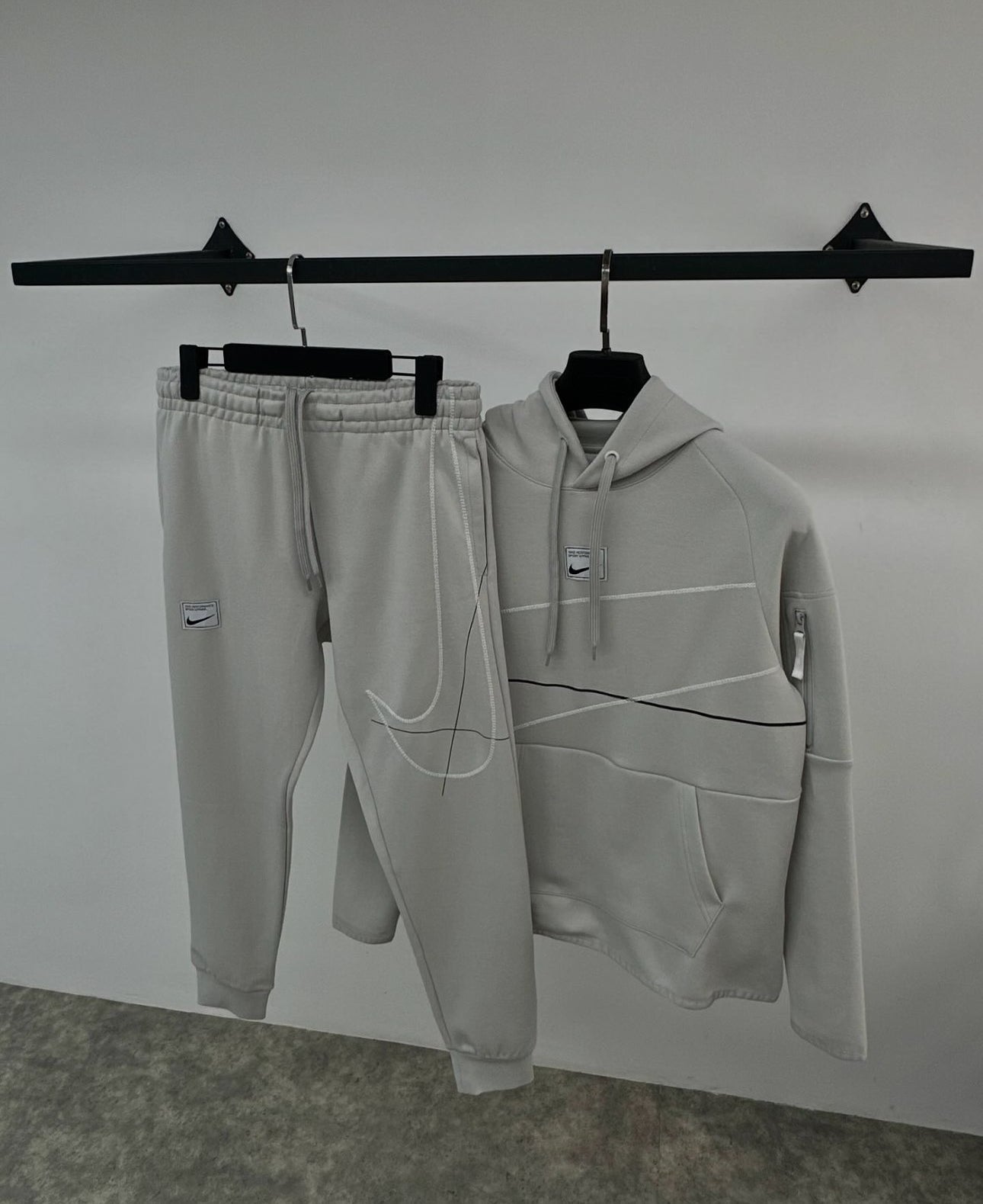 Set Nike Swoosh line ice grey
