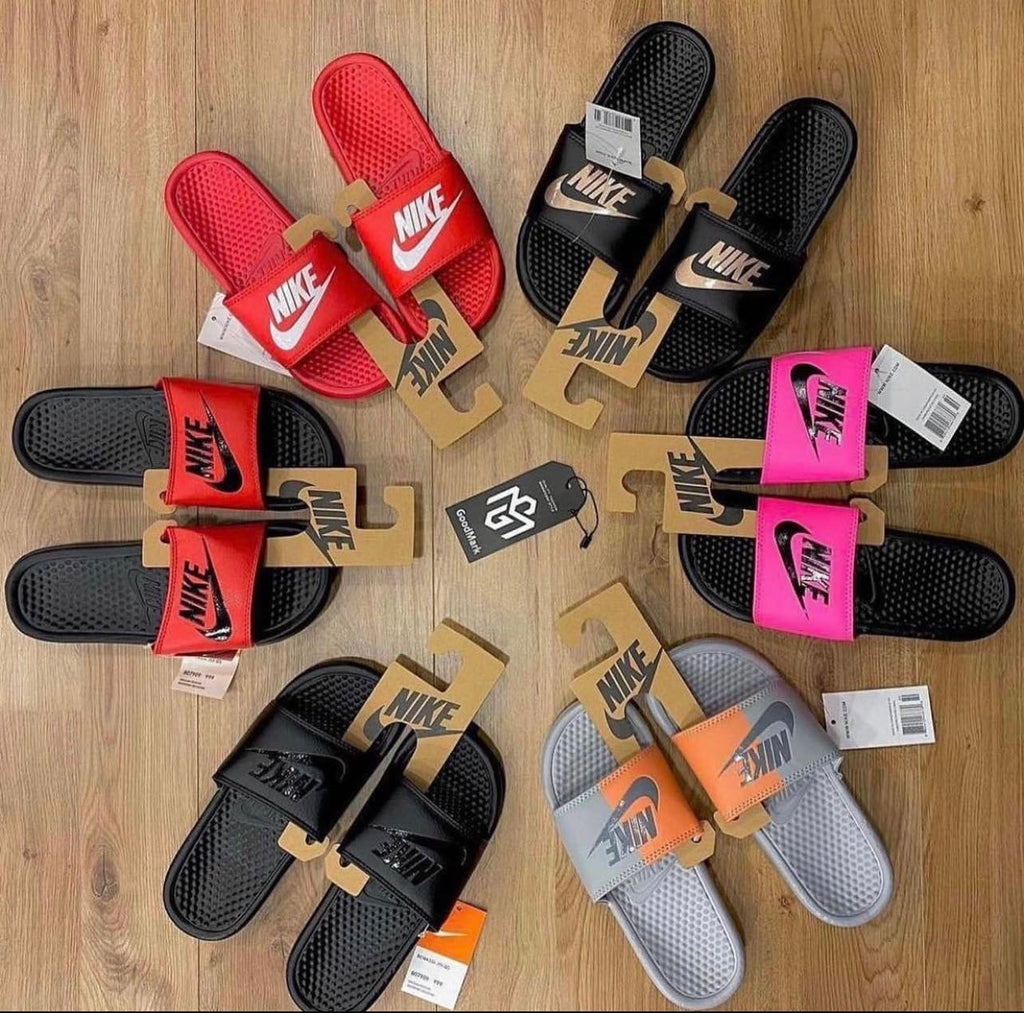 Nike Summer Slippers Μαύρο-Ροζ