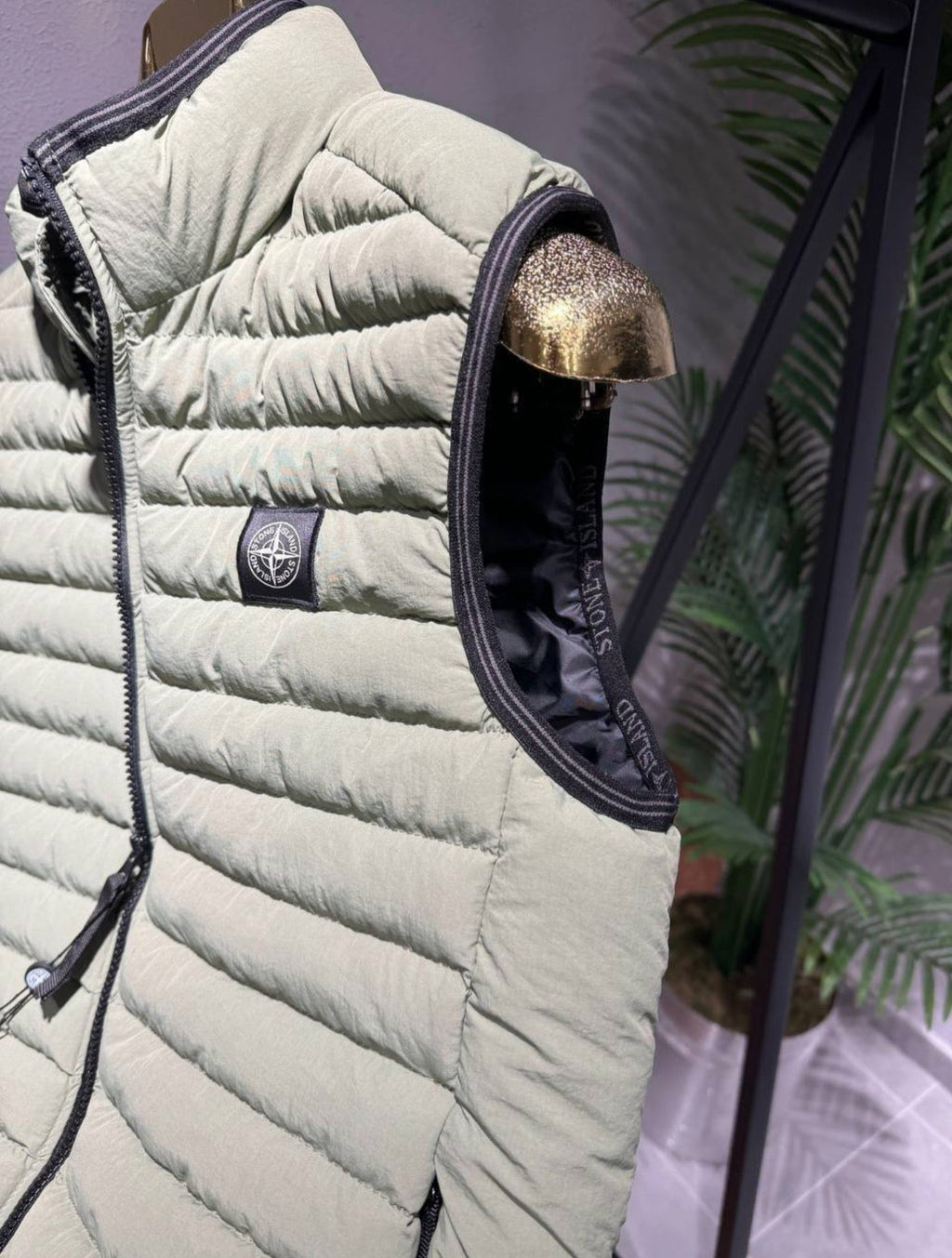 Stone Island Vest Αμάνικο Χακί jacket